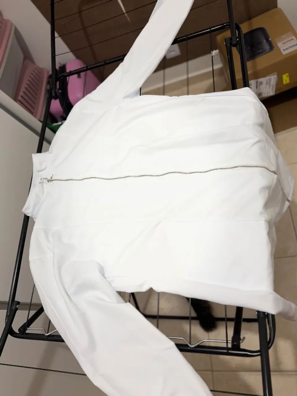 Jaleco Branco G - Usado uma única vez - Foto 2