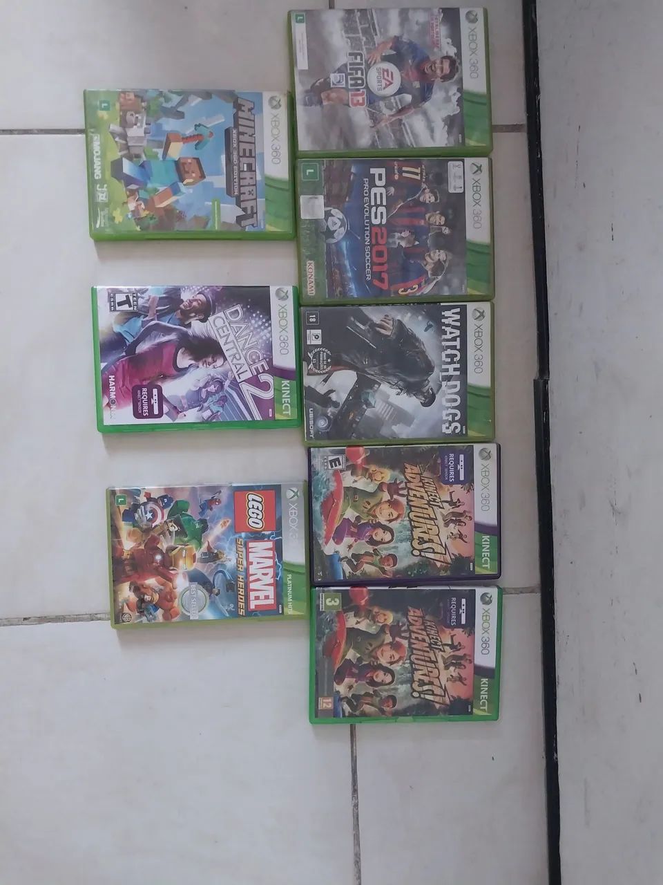 Xbox 360 com jogos + 2 controles + kinect - Foto 5