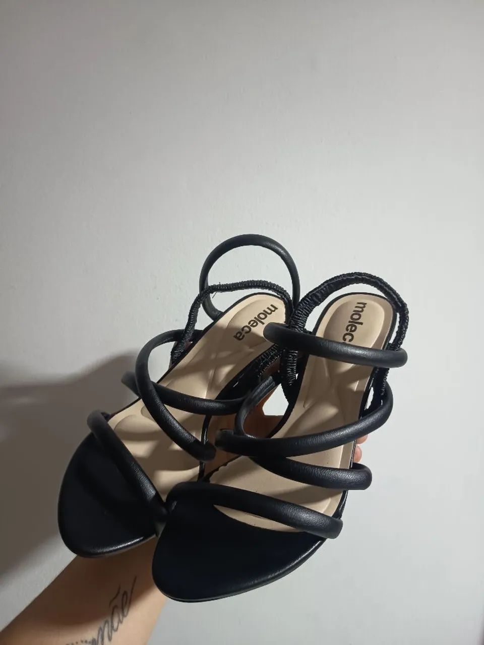 Salto moleca grosso 37 preto