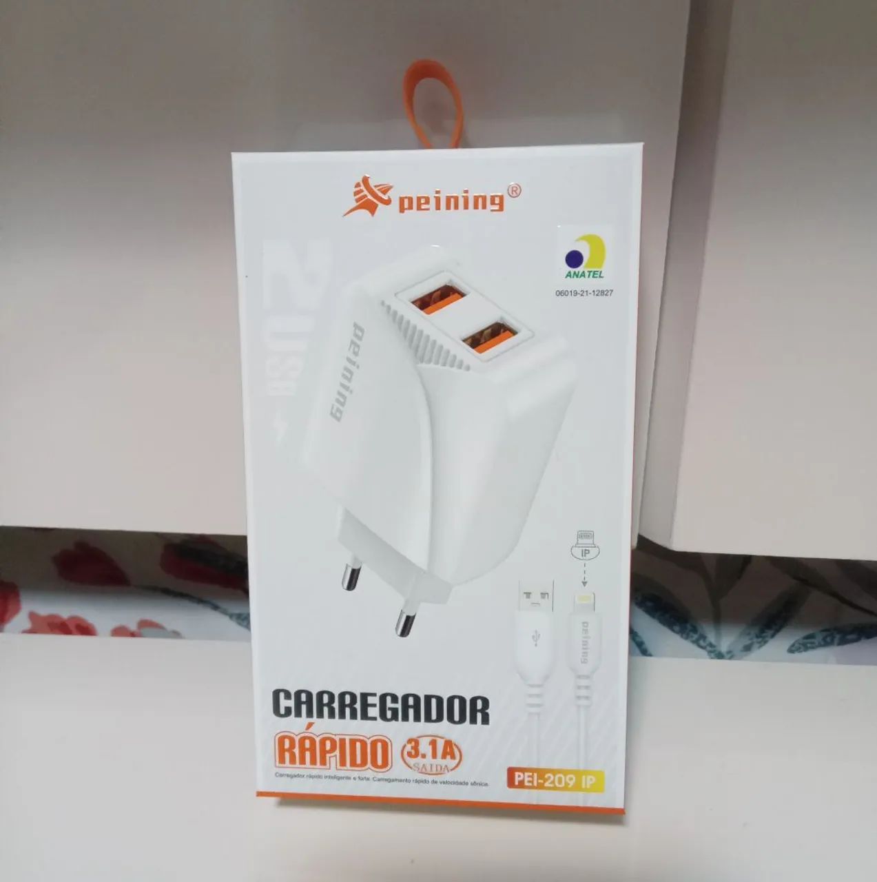Carregador rápido peining 2 usb pei 209 ip