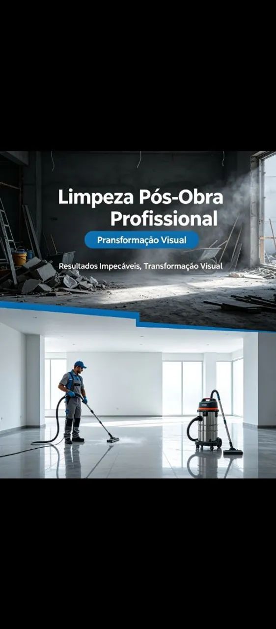 LIMPEZA PÓS-OBRA - RESIDÊNCIAS, APARTAMENTOS E COMÉRCIOS