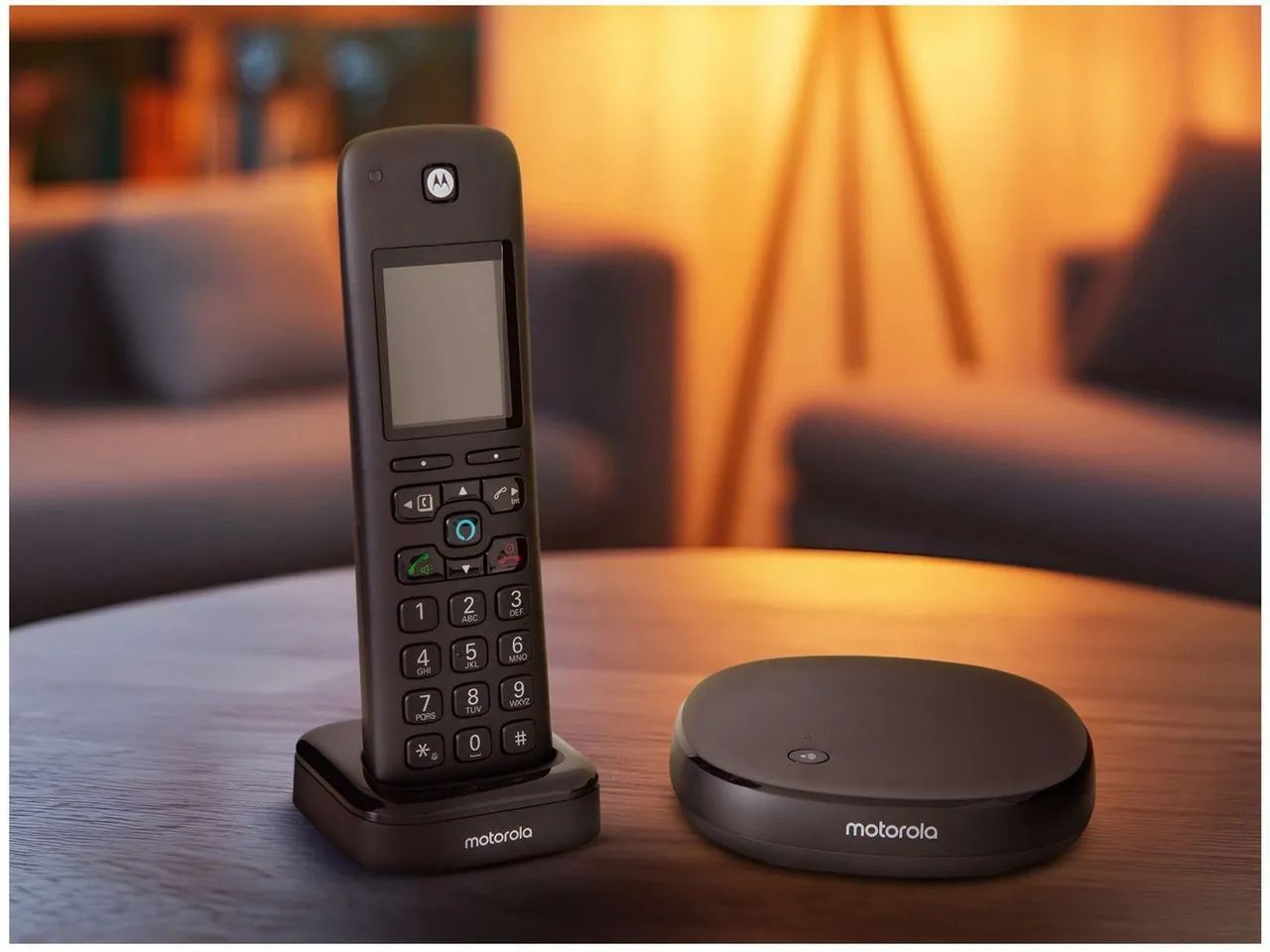 Telefone sem Fio Motorola Axh01 com Alexa e secretaria eletrônica  - Foto 2
