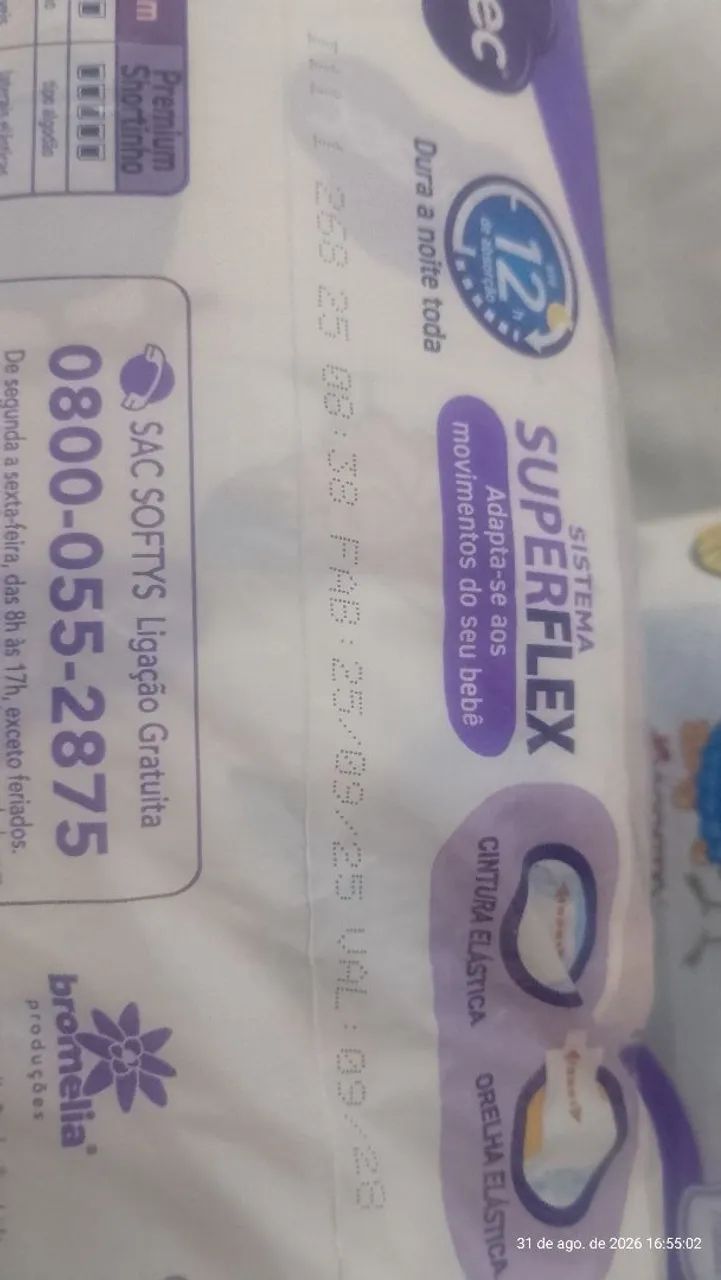 fraldas tamanho M Premium validade 2028