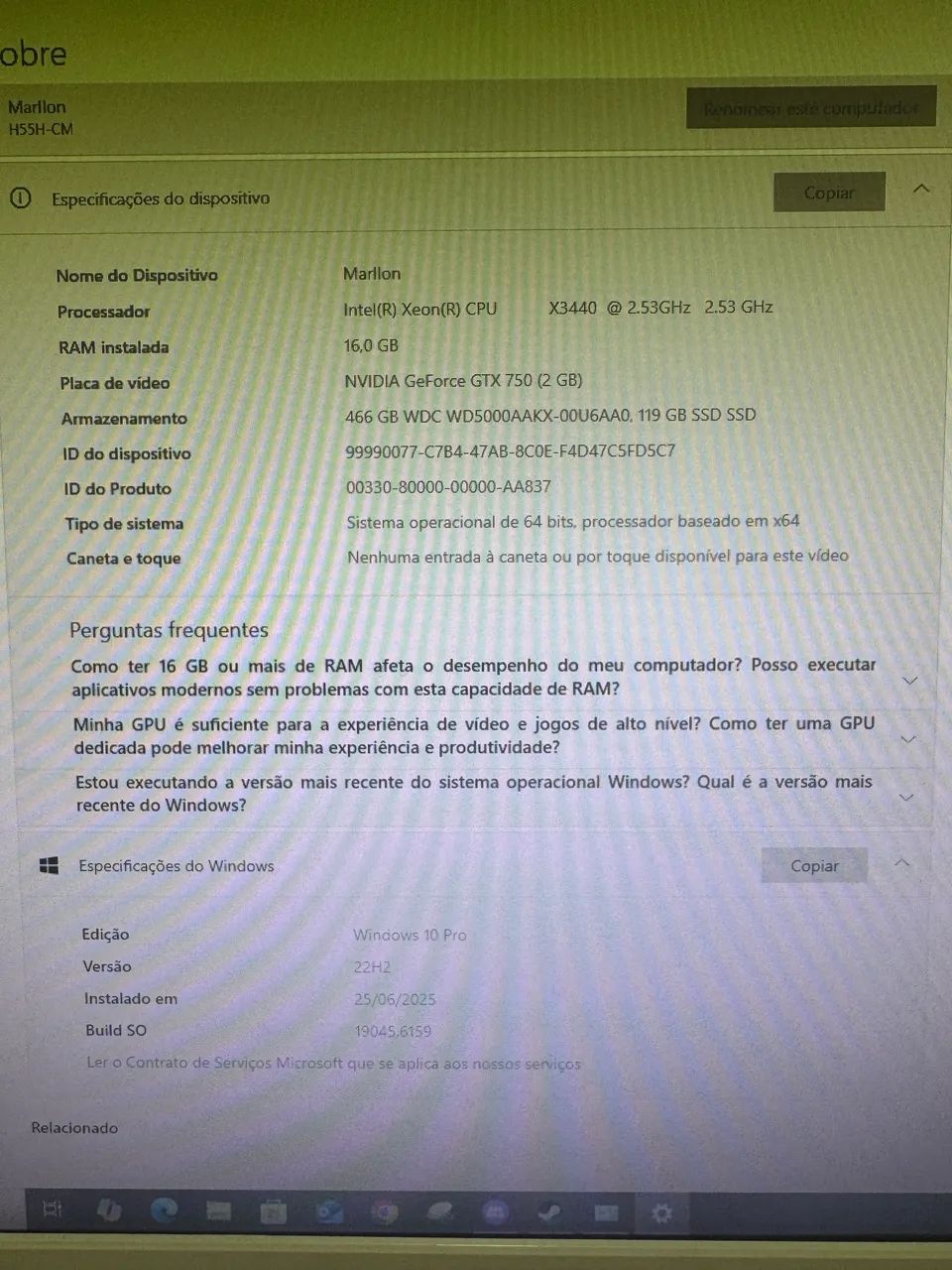 Pc para estudo, escritório, jogos leves!!