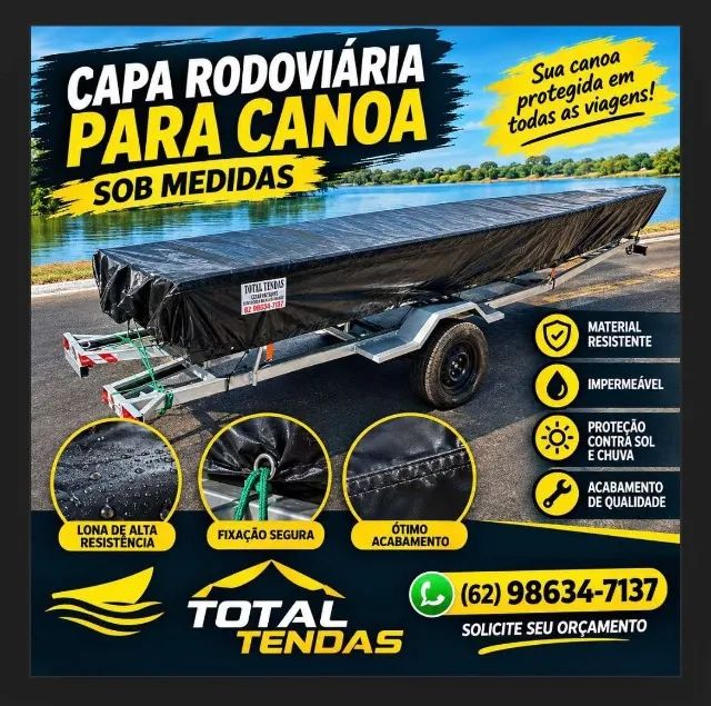 Capa para canoa sob medida 