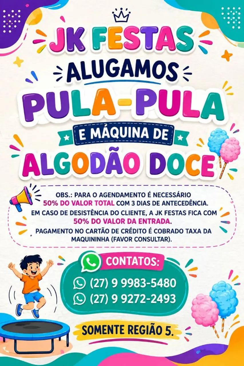 Alugo pula pula aguado doce pipoca  - Foto 4