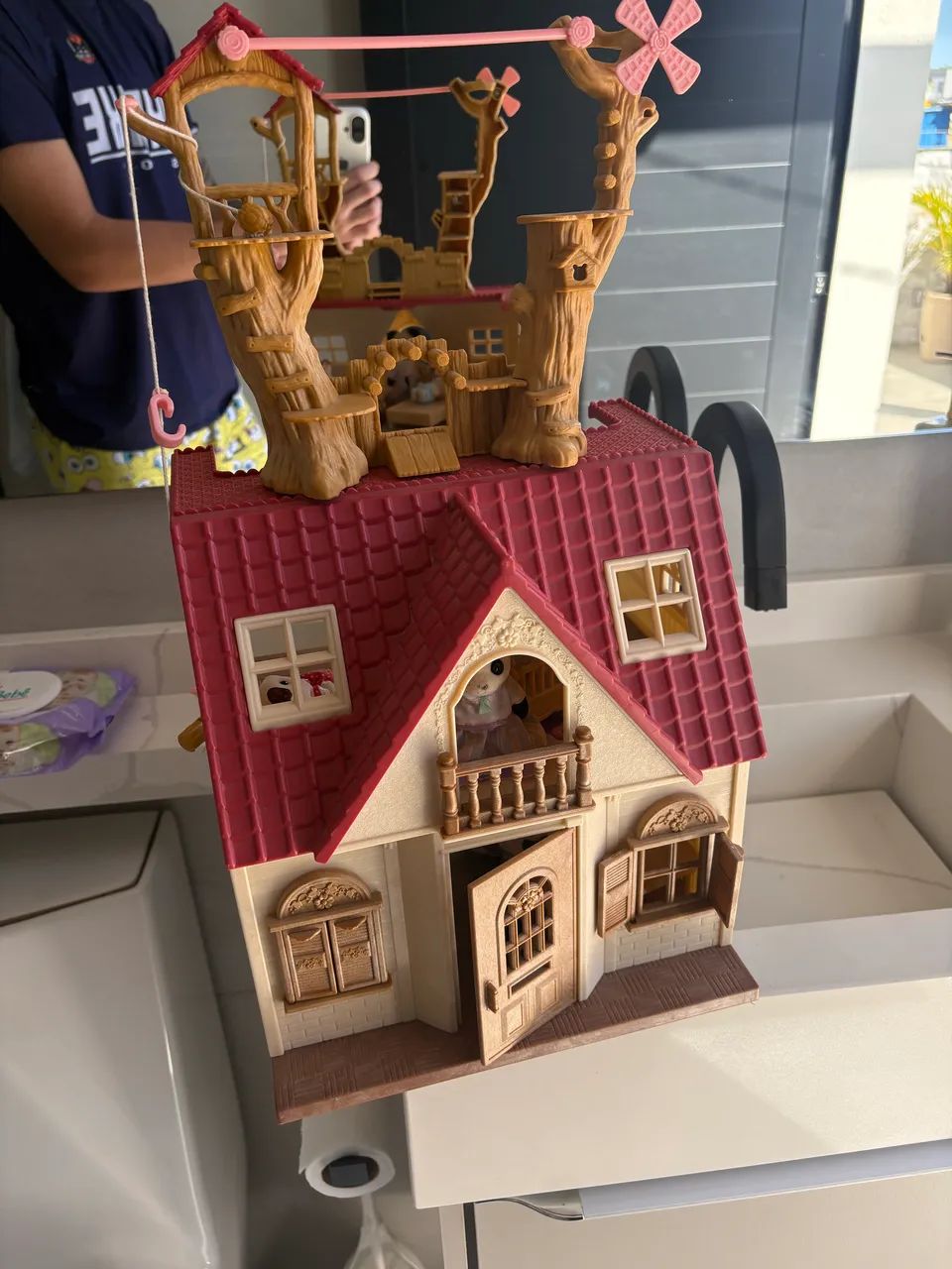 Casa dos ursos + árvore e família dos ursos  - Foto 3