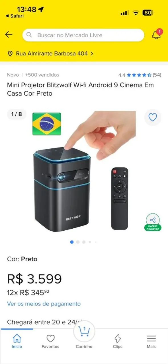 Vendo Projetor Blitzwolf 