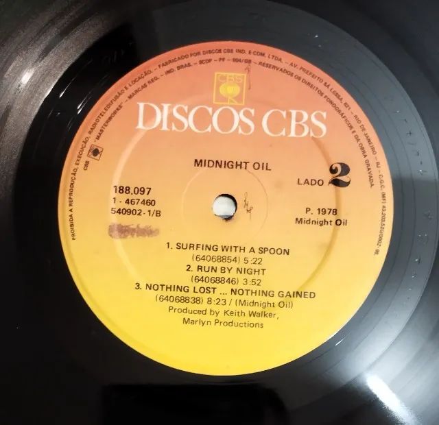 LP Vinil Midnight Oil Midnight Oil (1990) VG+ - Foto 3