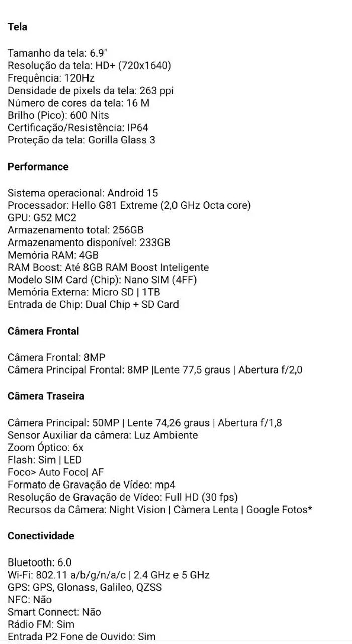 Moto G06 256GB - Foto 2