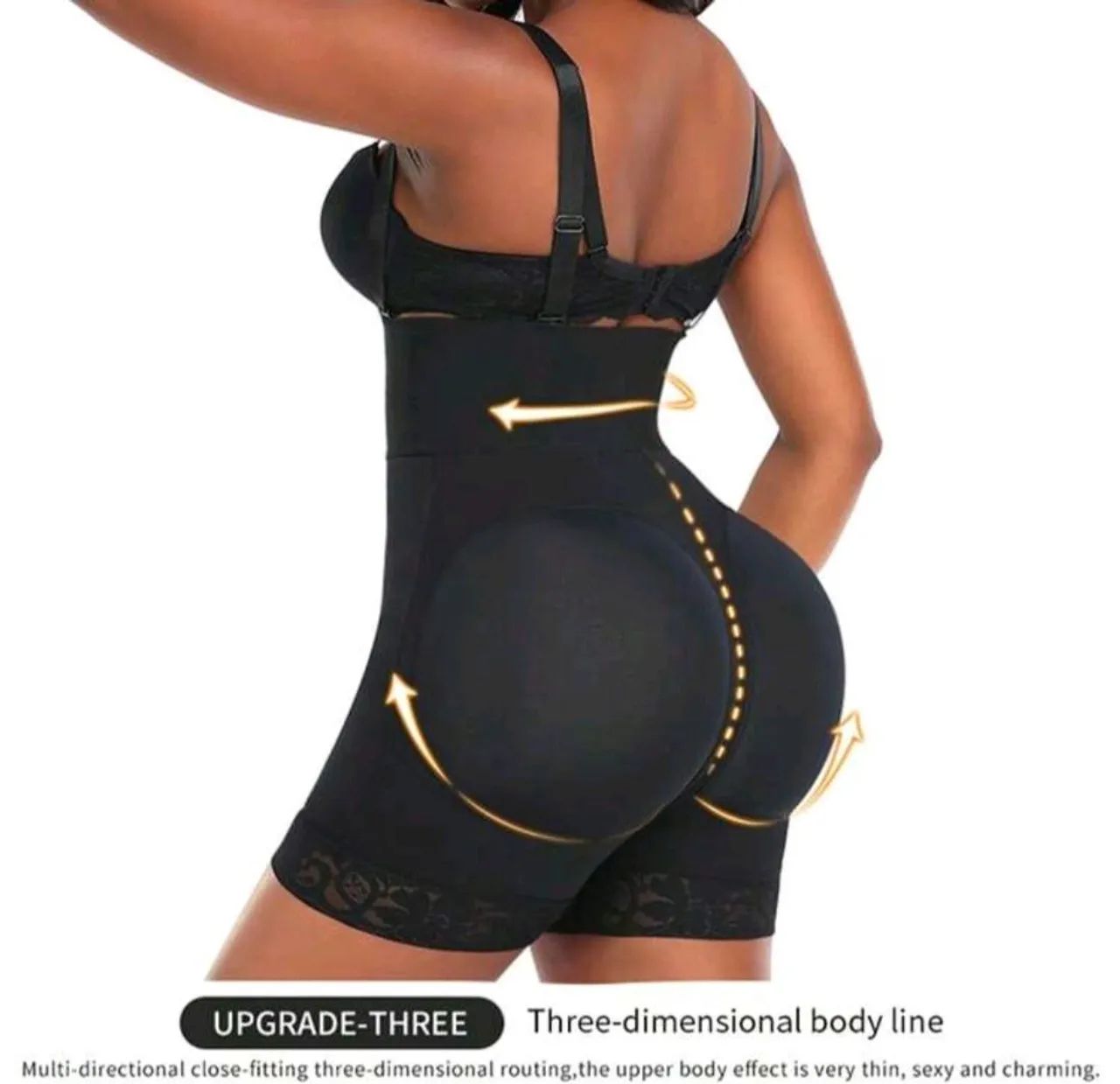 CINTA MODELADORA FEMENINA GG cor Preto - Foto 2