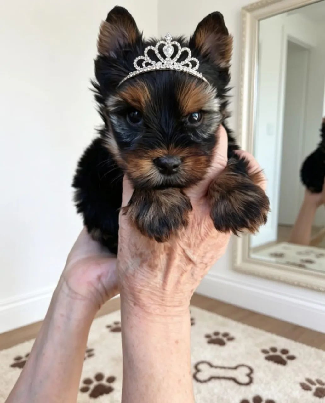 Mini Yorkshire Terrier Linda e Elegante