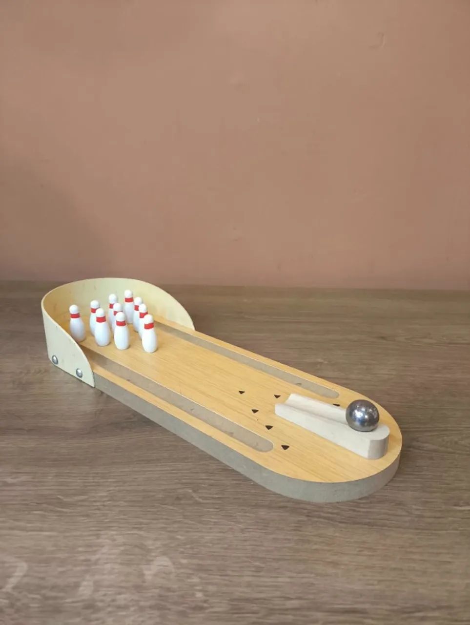 Mini boliche para centro de mesa