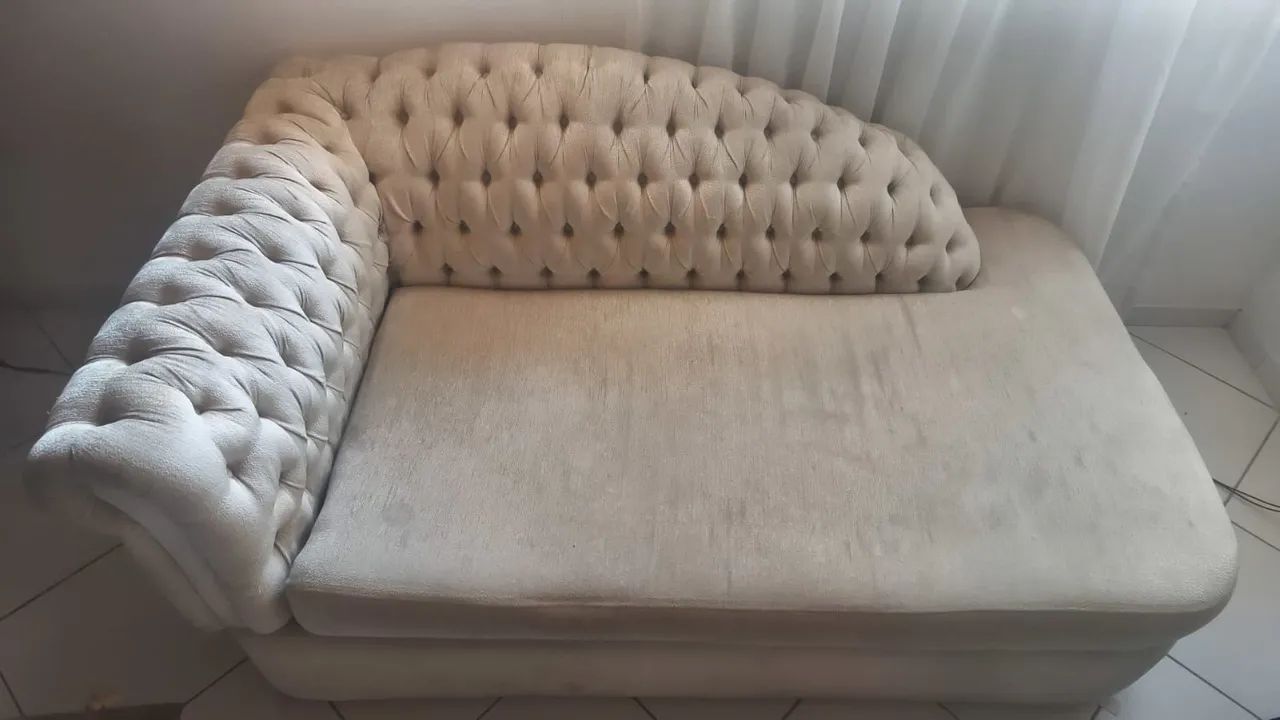 Sofá recamier divã capitone 1,60 - Foto 3