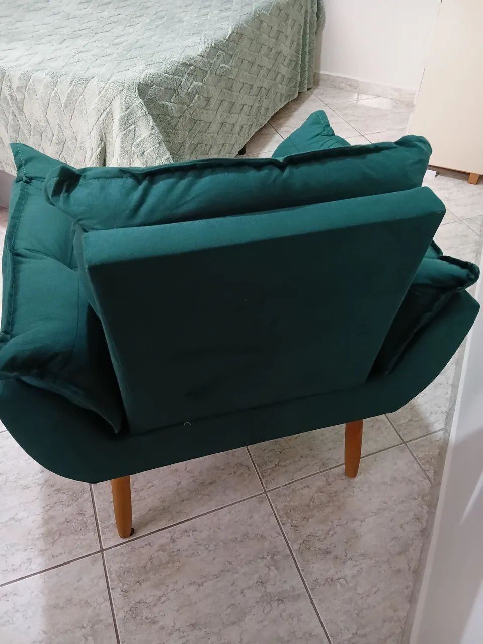 POLTRONA DECORATIVA OPALA VERDE NOVA! - Foto 5
