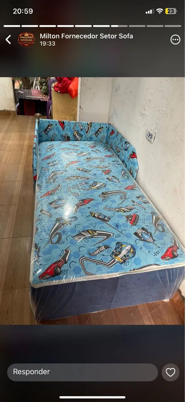 Cama com proteção 