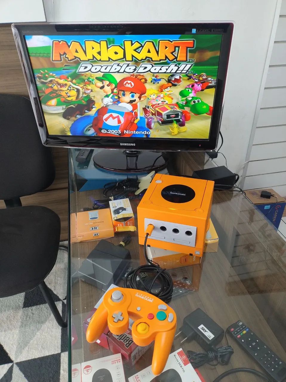 Nintendo Game Cube Laranja com picoboot 