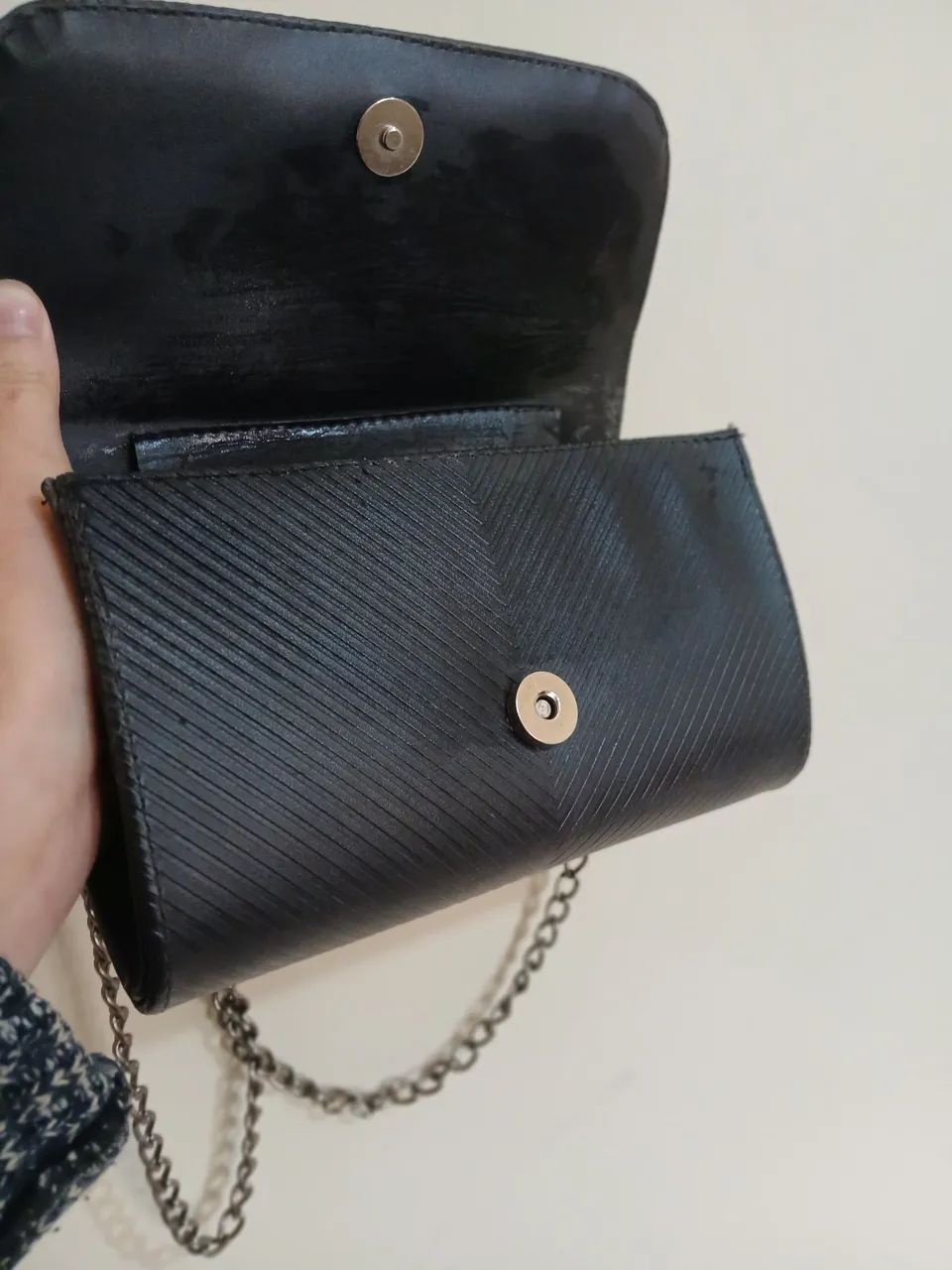 Bolsa de ombro preta  - Foto 3