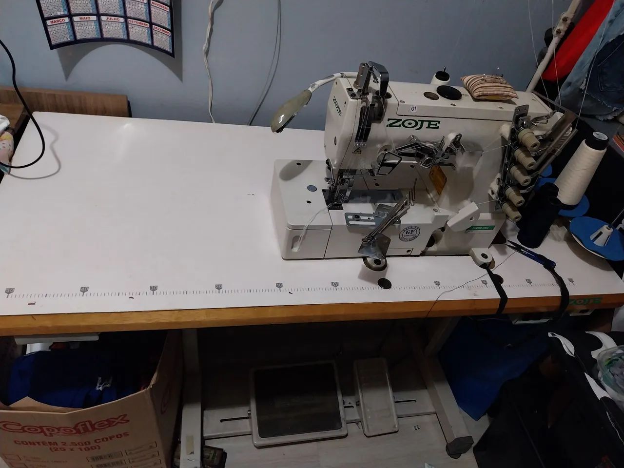 Maquina galoneira industrial 5 fios zoje