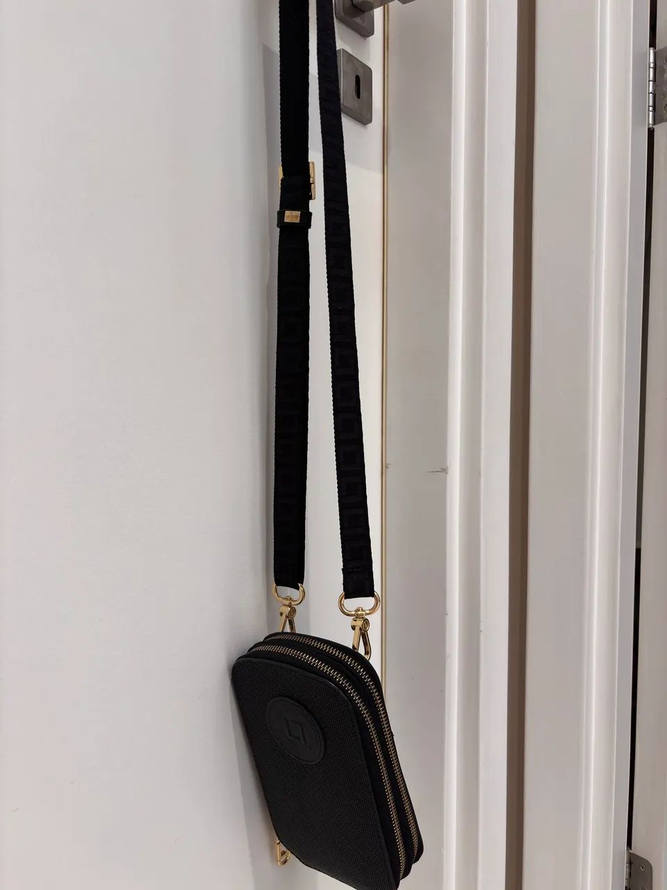 Bolsa mini bag luz da lua preta