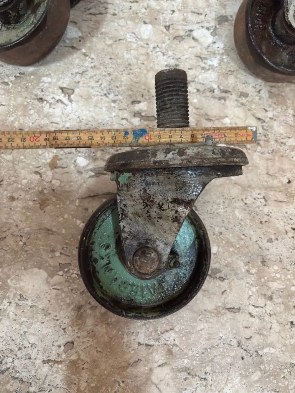 Conjunto de rodas rodizio Fairbanks para andaimes, plataformas e máquinas. 