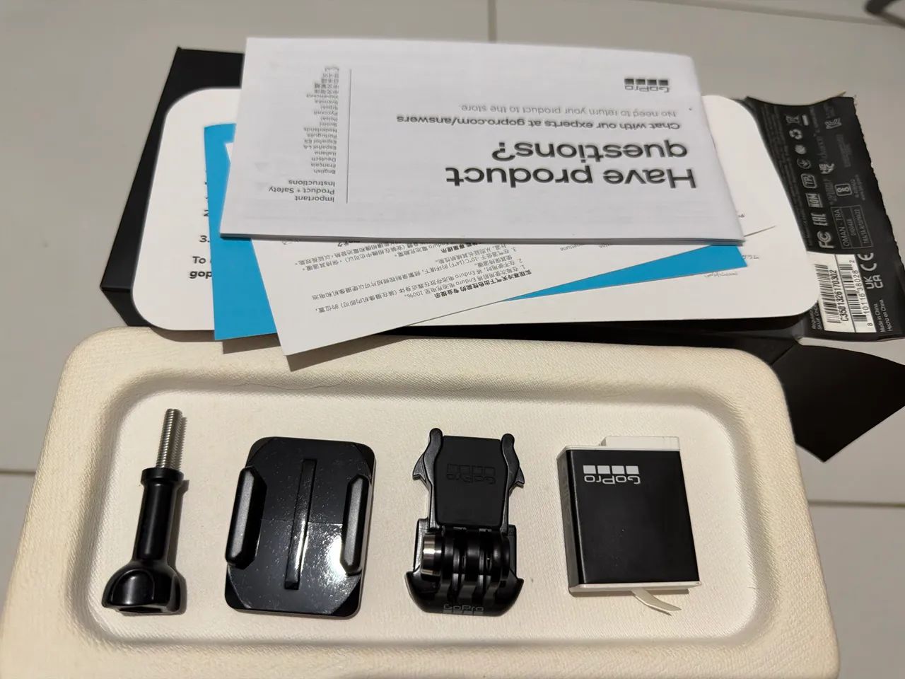 Bateria e caixa Gopro12