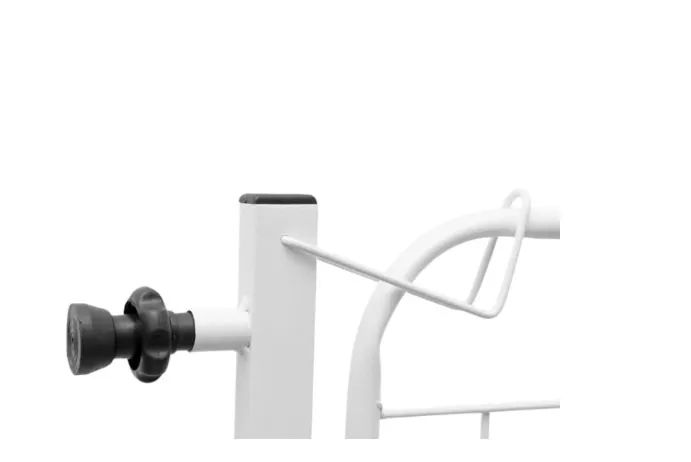 Port ão de Segurança para Pets e Bebês com Extensor Branco AçoMix - Foto 4