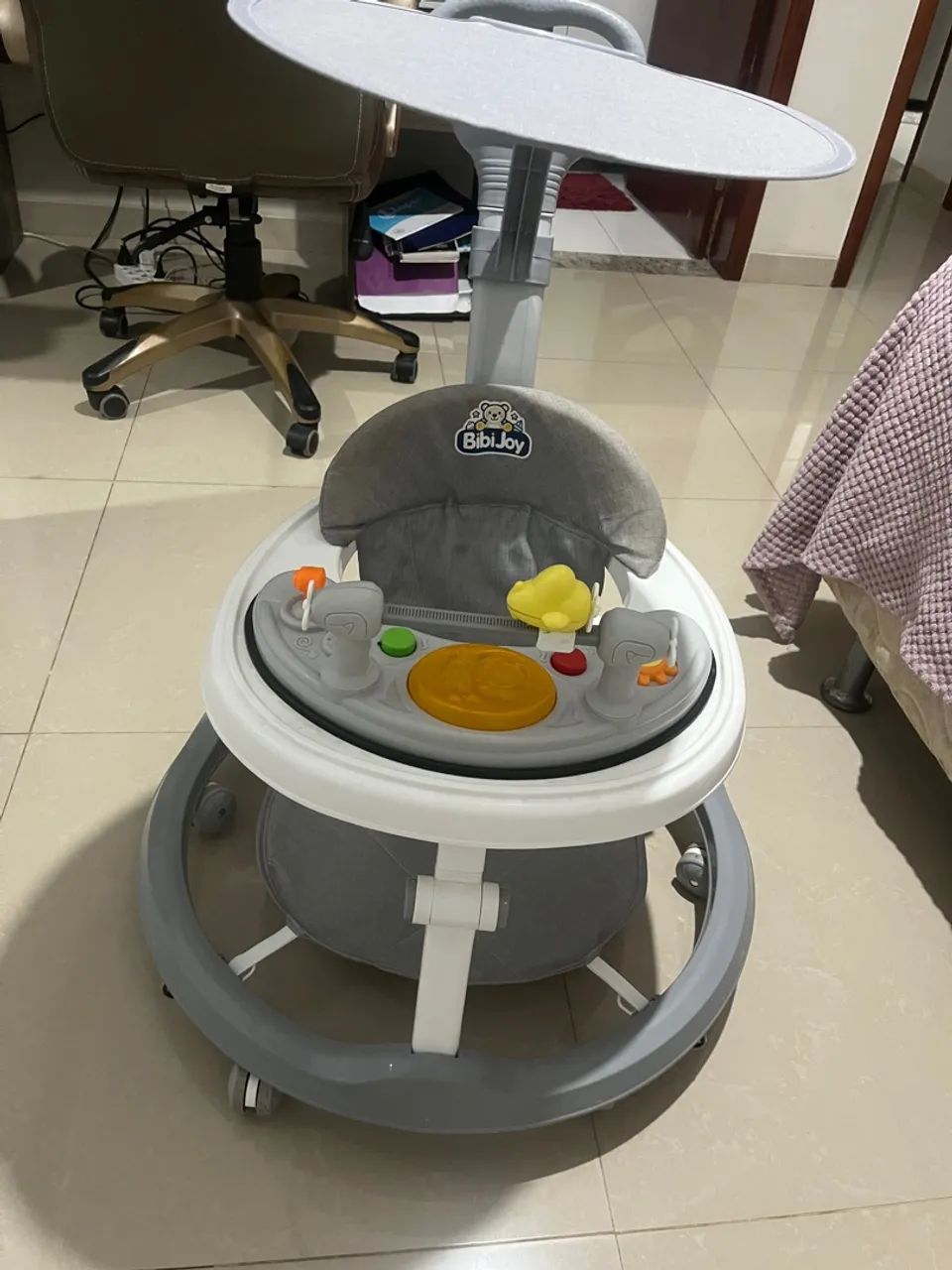 Andador Infantil Musical Premium Bibi Joy para Bebês Menino e Menina