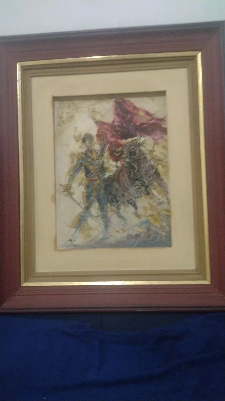 Tela pintada a óleo com relevo - Foto 4