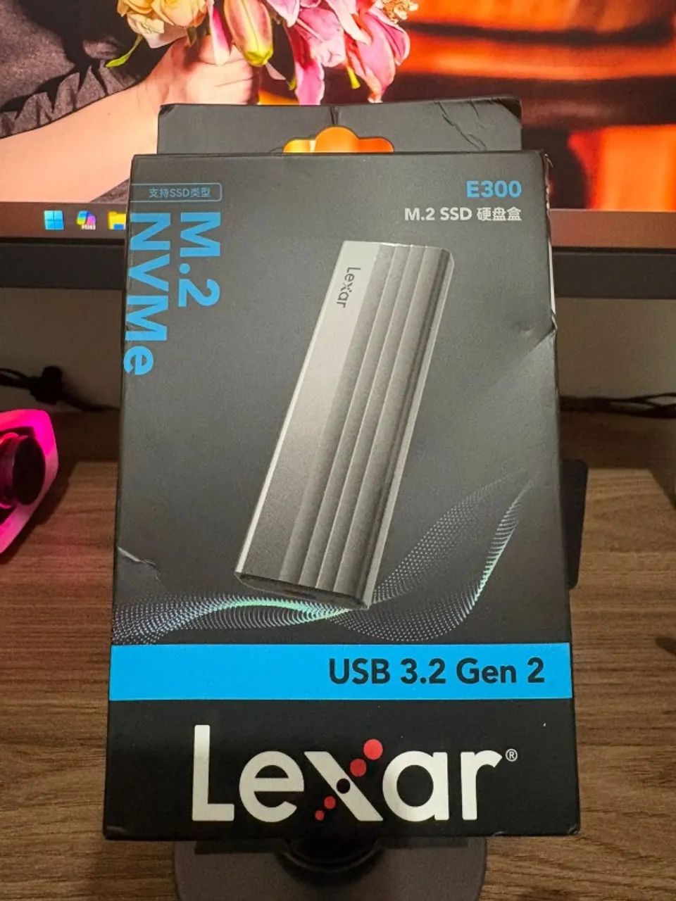 Case/Leitor SSD NvMe M.2 - Lexar 