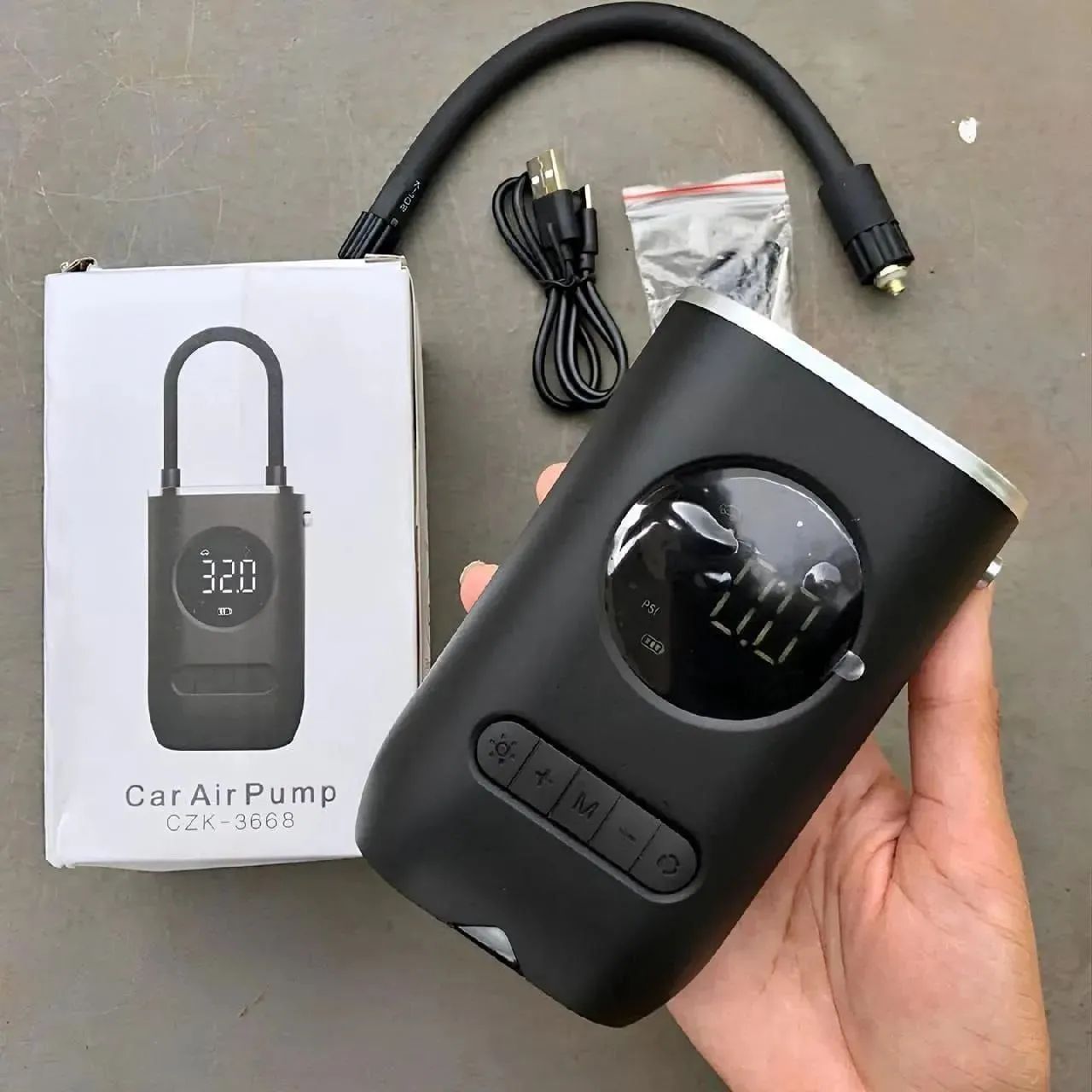 Compressor de Ar Portátil Super Potente com Visor Digital  - Foto 2