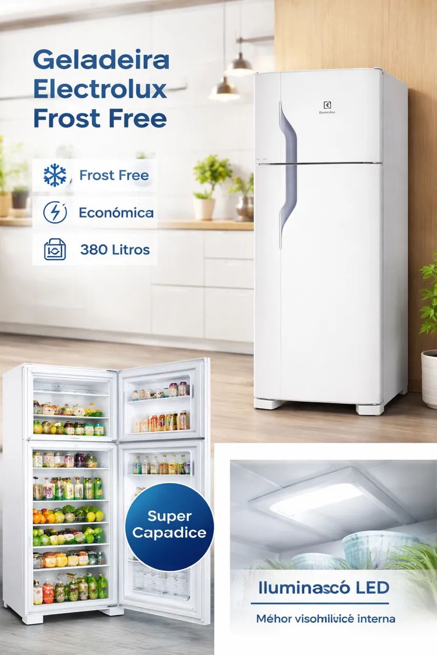 user_42a2d9cd様 Geladeira Electrolux Cycle Defrost 260L Super Freezer Duplex