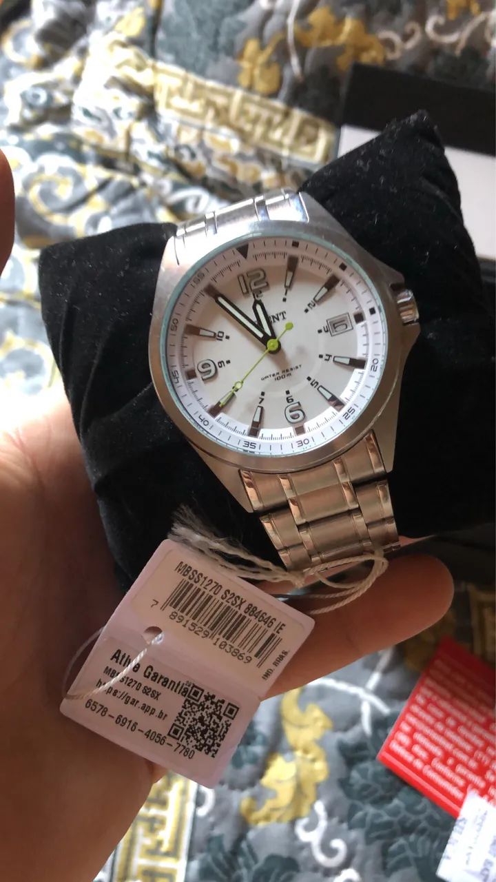 Relógio Oriente prata 400$ 1semana de uso  - Foto 3