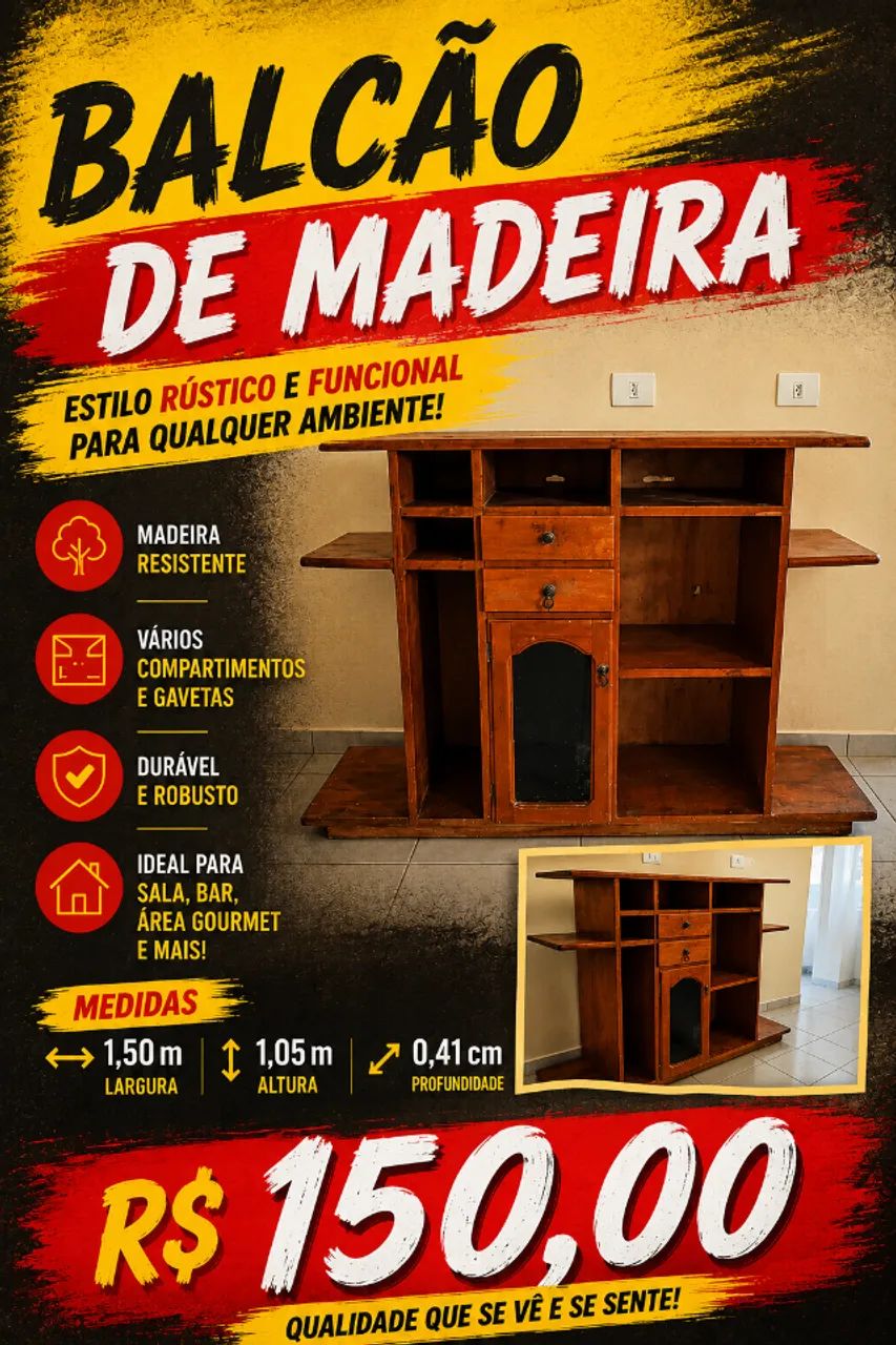 Rack de madeira