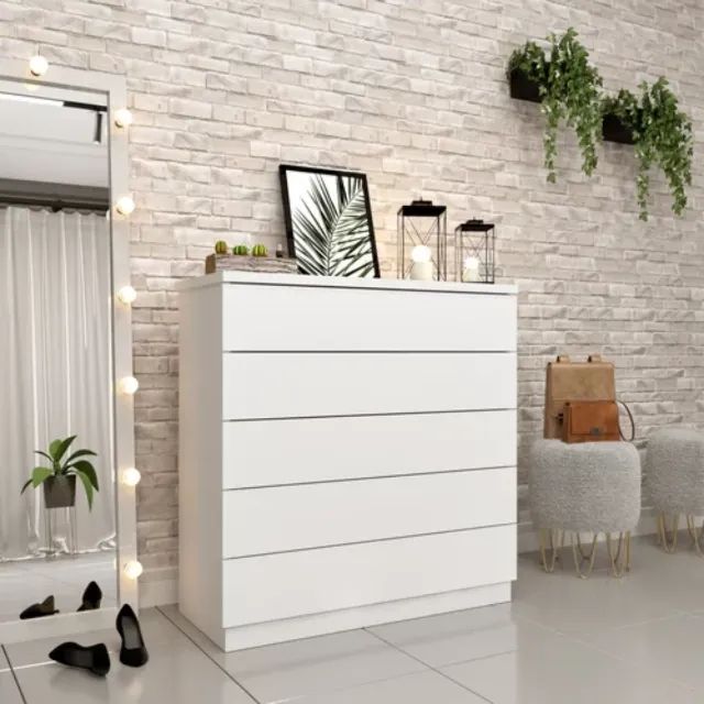 Comoda Premium com 5 gavetas - 3 opções de cores - Foto 4