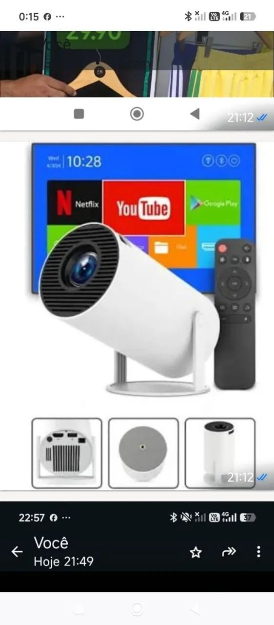 Super Projetor Smart pega no claro showw  - Foto 2