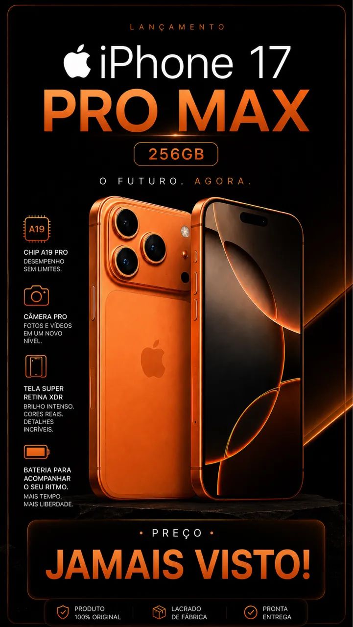 iPhone 17 pro Max 256gb  lacrado  - Foto 3