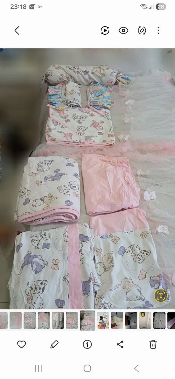 Enxoval de berço menina