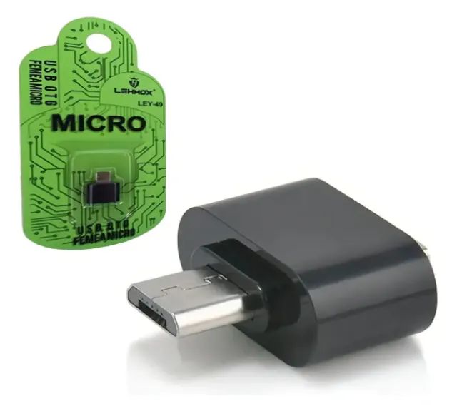 Adaptador USB OTG Fêmea para Micro USB V8 - Lehmox