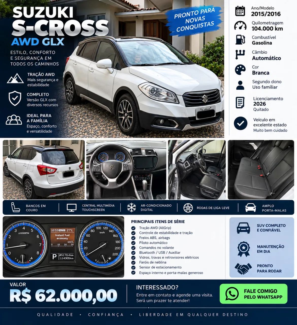 Suzuki Sx4 SX4 S-CROSS ALLGRIP GLX 1.6 16V Aut. 2016