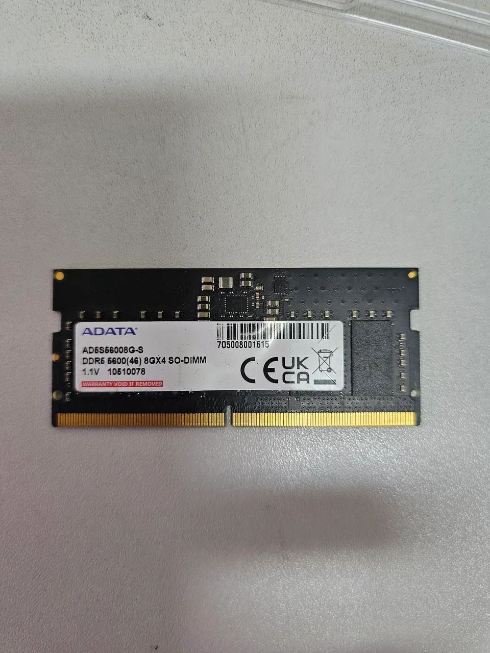 Memoria ram ddr5 8gb notbook