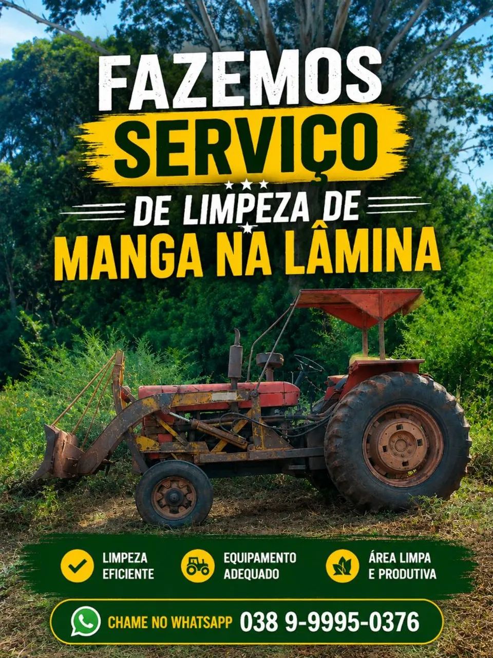 Fazemos serviço de trator