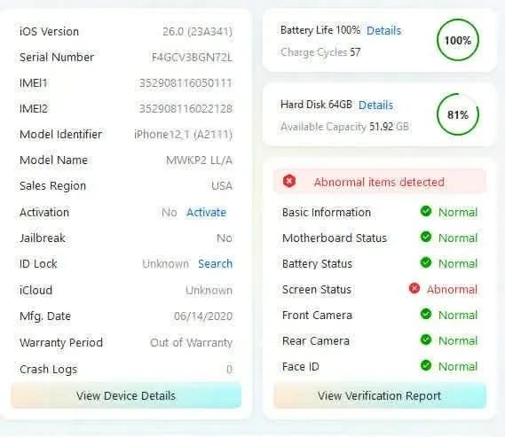 iPhone 11 64GB Para Conserto/Peças Face ID Funcionando - Foto 4