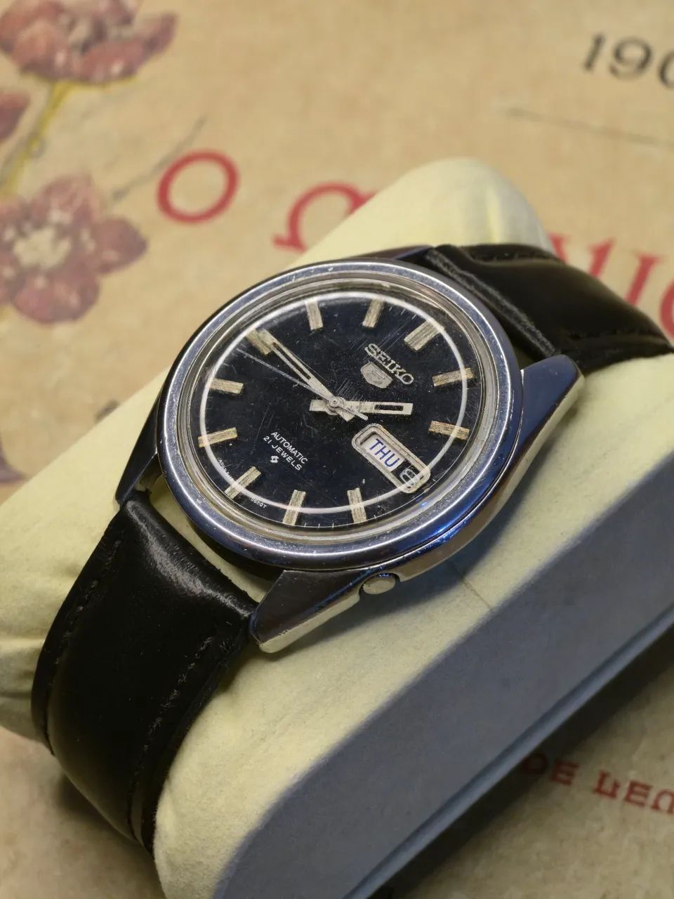 Relógio Seiko 5 6119 vintage automático  - Foto 4
