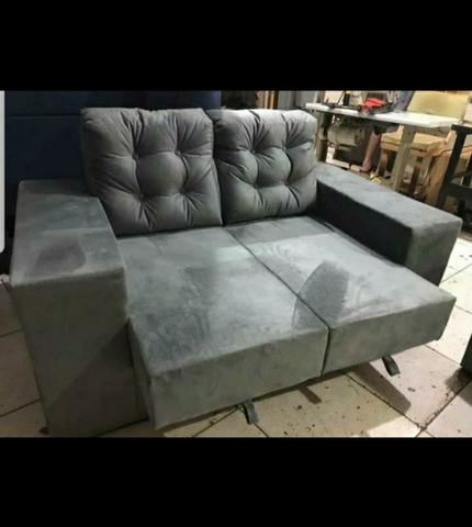 (OFERTA DE FÁBRICA) - Sofa 02 Assentos Modelo Retrátil NOVO