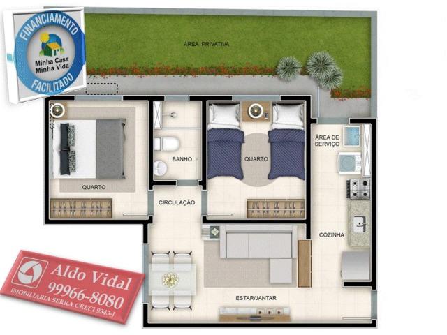 ARV51- Apartamento 2 Quartos Balneário de Carapebus a 900m da praia - Foto 15