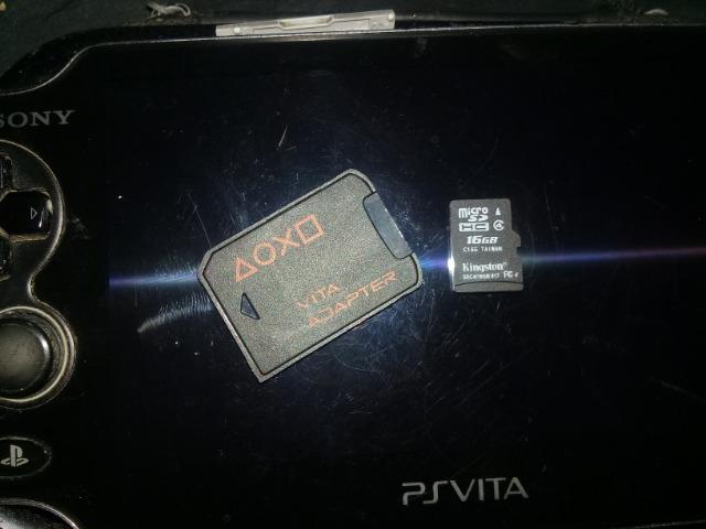 PS Vita com freeshop e SD2vita c/ cartao 16gb - Foto 3