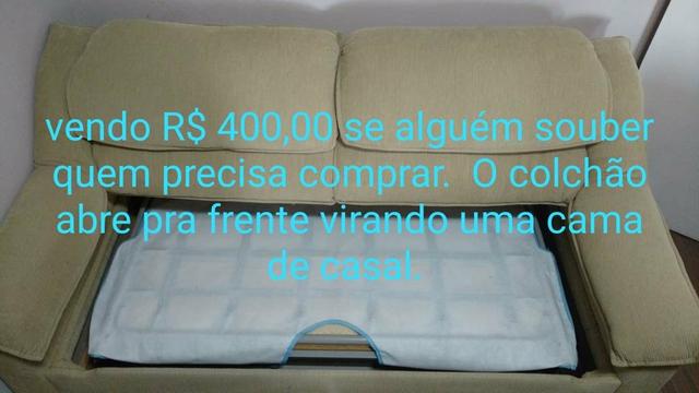 Sofá cama Herval e estante home Rudnick