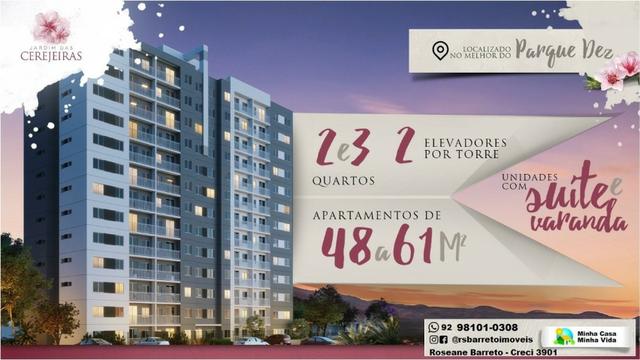 Jardim das Cerejeiras - Apartamento com varanda no parque 10 - Foto 2