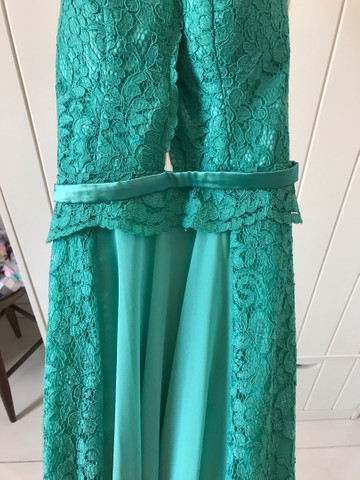 vestido verde royal